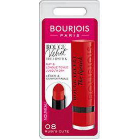 Bourjois Rouge à lèvres Velvet 008 Rubi's Cute tube 2,4g