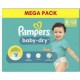 PAMPERS X74 MEGA T6 BABY DRY PAMP paquet 74 couches