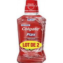 Colgate Bain de bouche Plax Original 24h 2x500ml x2 flacons 500ml