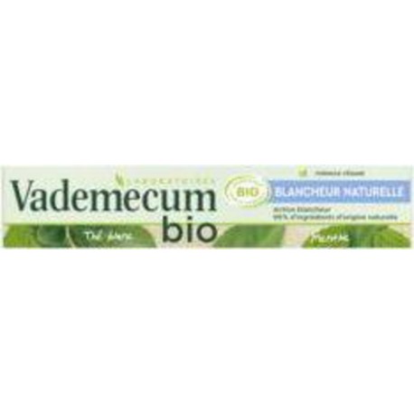 Vademecum Dentifrice Blancheur Thé blanc bio Menthe 75ml