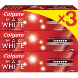 Colgate Dentifrice max White one 3x75ml 3 tubes 75ml