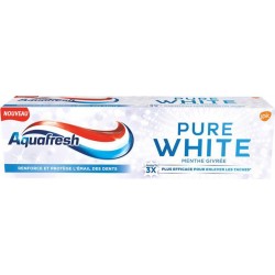 Aquafresh Dentifrice Pure White Menthe givrée 75ml