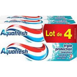 Aquafresh Dentifrice Triple protection 4x75ml x4 tubes 75ml