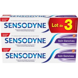Sensodyne Dentifrice Soin gencives 24h 3x 75ml 3 tubes 75ml - 225ml