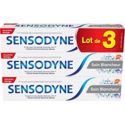 Sensodyne Dentifrice Soin blancheur 24h 3x75ml 3 tubes 75ml - 225ml