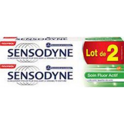 Sensodyne Dentifrice Soin fluor actif 2x75ml 2 tubes 75ml -150ml