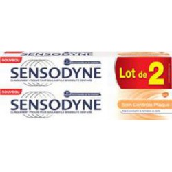 Sensodyne Dentifrice Soin contrôle plaque 2x75ml 2 tubes 75ml - 150ml