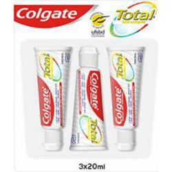 COLGATE TOTAL KIT VOYAGE 3X20M 3 tubes 20ml