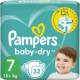 PAMPERS BABY DRY GEANT T7 15Kg+ X32