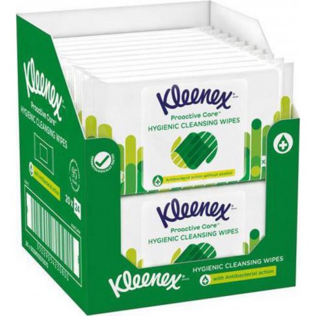 KLEENEX LING.PROACTIV CARE X24 paquet 24 lingettes