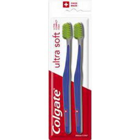 Colgate Brosse à dents Ultra soft x2 2 brosses à dents