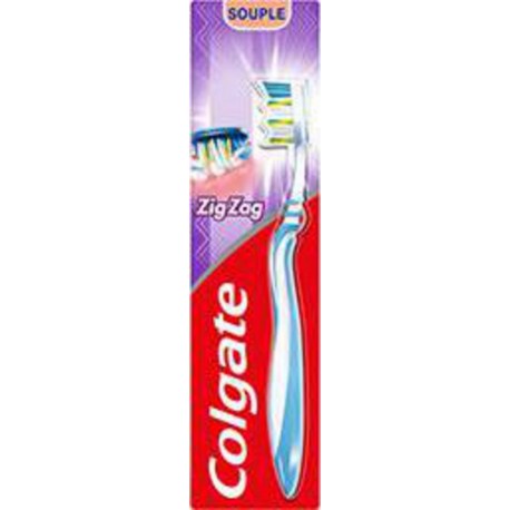 Colgate Brosse à dents Zig Zag Souple x1 brosse à dents