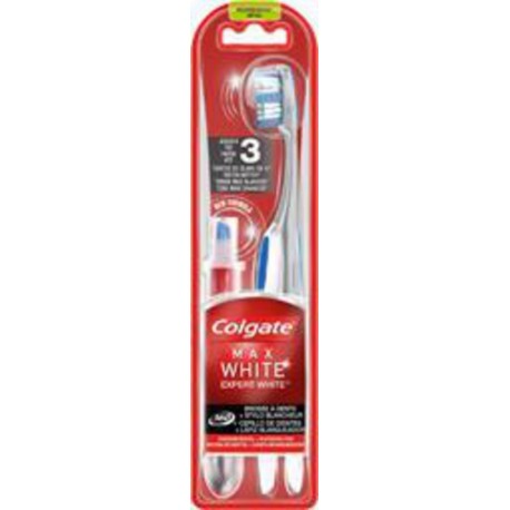 Colgate Brosse à dents + stylo MaxWhite expert médium brosse + stylo blancheur 5ml