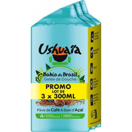 Douche Bahia Ushuaia 3x300ml x3 flacons 300ml