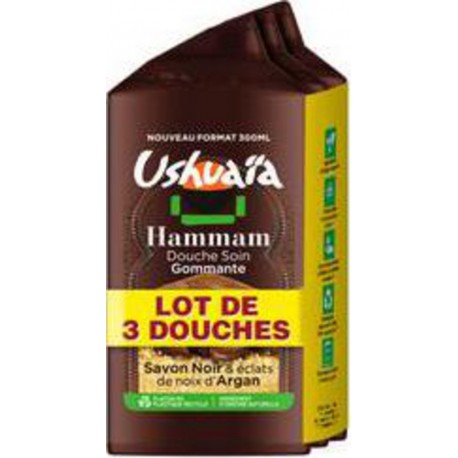 Douche Ushuaia Cèdre tonifie 3x300ml x3 flacons 300ml - 900ml