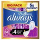 Always Serviettes Hygiéniques Platinum Secure Night T4 x14 paquet 14 serviettes
