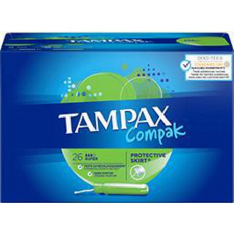 Tampax Tampons Compak Super Applicateur 2x26 paquet 26 tampons