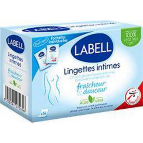 LABELL LINGETTES INTIMES X16 boîte 16