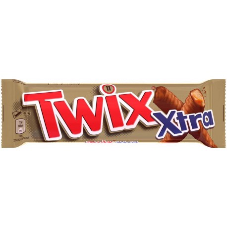 TWIX XTRA BARRE CROQUANTE CARAMEL CHOCOLAT AU LAIT 75g