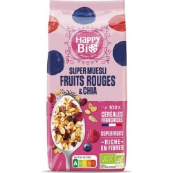 Happy Bio Muesli Graine de Chia et fruits rouges 375g