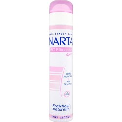 Narta Spray Anti-Transpirant Bio Efficacité 48h Fraîcheur Naturelle 200ml (lot de 4)