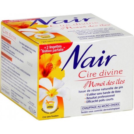 Nair Cire Divine Épilation Complète Monoï des Îles 400g (lot de 2)