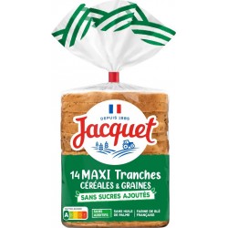 Jacquet Pain de mie 11 céréales & graines 550g