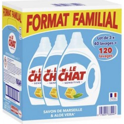 Le Chat Lessive liquide Sensitive 3x2L