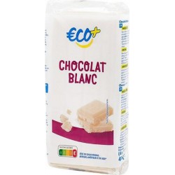 Tablette de chocolat Eco+ Blanc 4x100g 400g