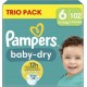 Pampers Couches bébé Taille 6 15Kg+ Baby Dry x102
