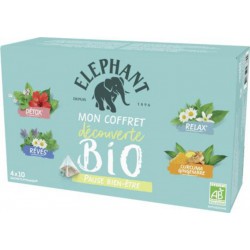 ELEPHANT INFUSION BIEN ETRE BIO Coffret Découverte X40