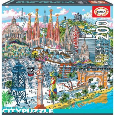 Educa Puzzle 200 BARCELONA, CITYPUZZLES