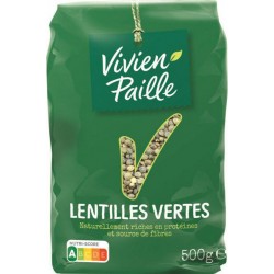 Vivien Paille Lentilles vertes 500g