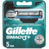 Gillette Mach3+ Lames de Rasoir Authentiques pour Homme 5 Recharges (lot de 3 soit 15 recharges) boîte 5 lames