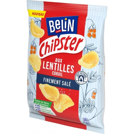 Belin Chipster lentille corail Salé 80g