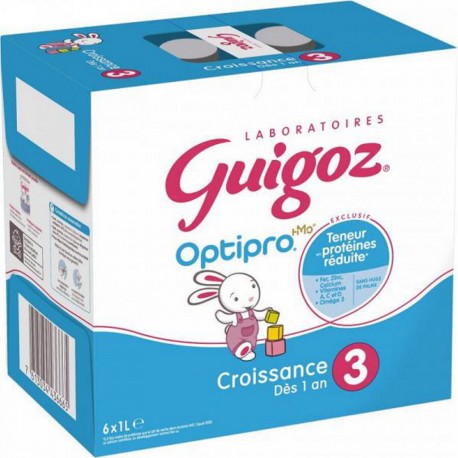 Guigoz Lait bébé liquide dès 1 an CROISSANCE3 6x1L