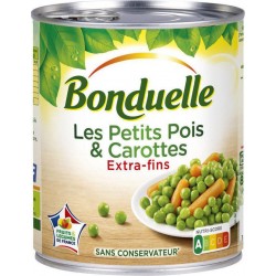 Bonduelle Petits Pois & Carottes A l'étuvée Extra-fins 530g égoutté 800g