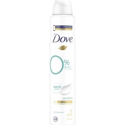 DOVE 0% DEODORANT SANS ALCOOL ANTI-IRRITATIONS & HYPOALLERGENIQUE FEMME 200ml