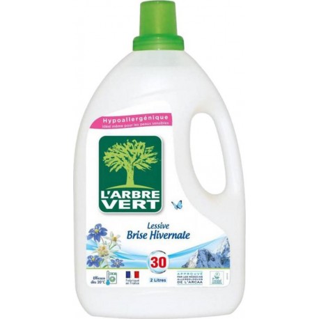 L'Arbre Vert L’Arbre Vert Hypoallergénique Lessive Brise Hivernale 2L (lot de 2)