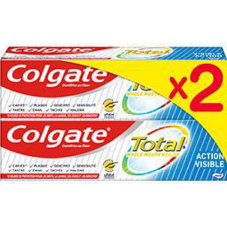 NC 2X75ML DENT ACT VIS COLGA x2 tubes 75ml