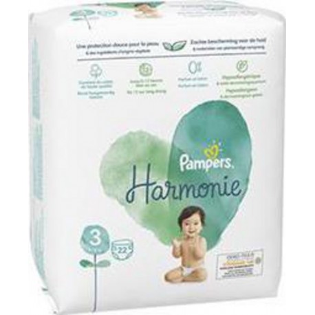 NC X22 PQT T3 PAMPERS HARMON paquet 22 couches