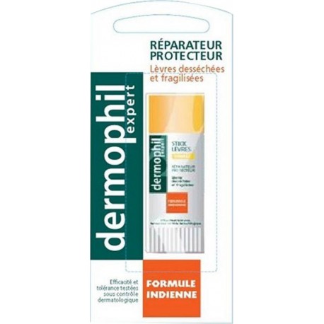 Dermophil Stick Lèvres Réparateur Protecteur Formule Indienne Vanille (lot de 3)