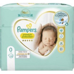 PAMPERS PREMIUM PROTECTION COUCHE JETABLE PANTY SAC Taille 0 0-3Kg x22