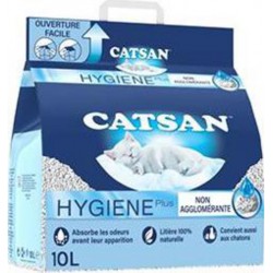 Catsan Litière Minérale Hygiene Plus pour Chat 10L (lot de 2)