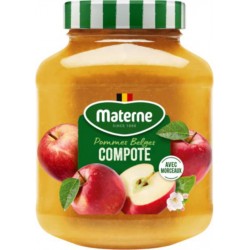 Materne Compote de Pommes avec Morceaux 600g (lot de 8)