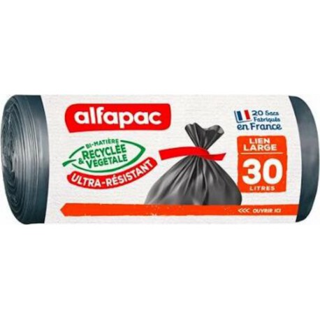 Alfapac Sacs poubelle 30L Maxi poids x20