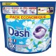 DASH TOUT-EN-1 PODS LESSIVE LIQUIDE NON ECOLOGIQUE 776GR ADOUCISSANT CONCENTRE MULTIUSAGES 40CT MACHINE