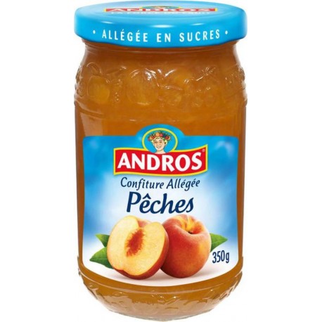 ANDROS Confiture Allégée Pêches 350g