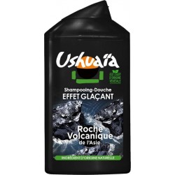 Ushuaïa Homme Shampooing Douche Roche Volcanique de l’Asie Origine Végétale et Naturelle 250ml (lot de 5)