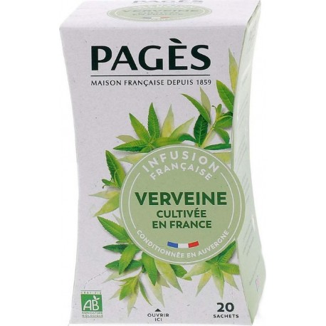 Pagès Infusion bio verveine 20 sachets